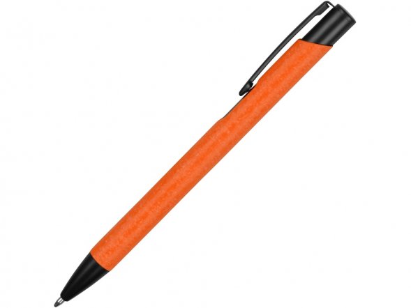 Ручка металлическая шариковая Crepa, оранжевый/черный 