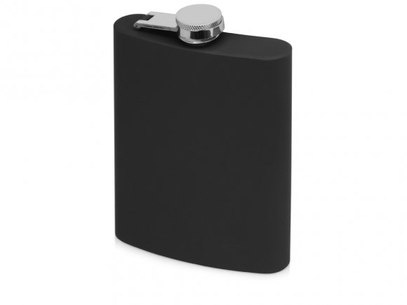 Фляжка 240 мл Remarque soft touch, 304 сталь, черный (P) 