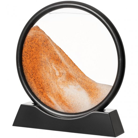 Песочная картина-антистресс Pleasantville, черная с оранжевым 