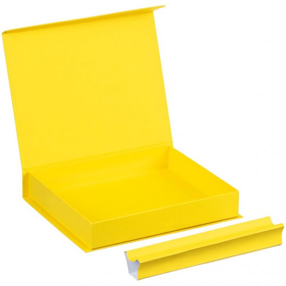 Коробка Duo под ежедневник и ручку, желтая 