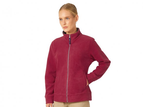 Куртка флисовая Nashville женская, красный/пепельно-серый 