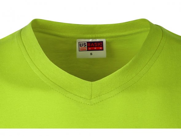 Футболка Heavy Super Club мужская с V-образным вырезом, зеленое яблоко 