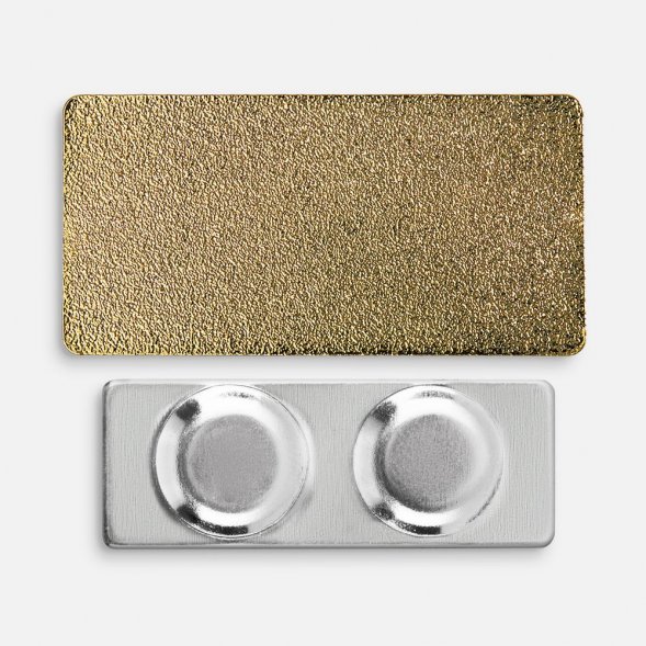 Значок Magnet Matto, золотистый глянцевый 