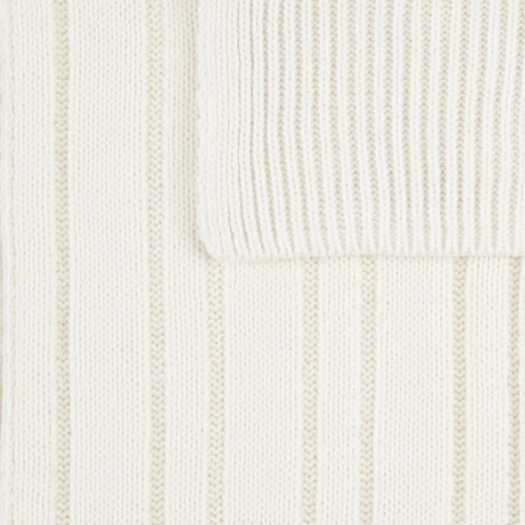 Шарф Knit Beat, белый (молочный) 