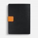 Ежедневник Boom, недатированный, черный с оранжевым 
