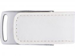 Флеш-карта USB 2.0 16 Gb с магнитным замком Vigo, белый/серебристый