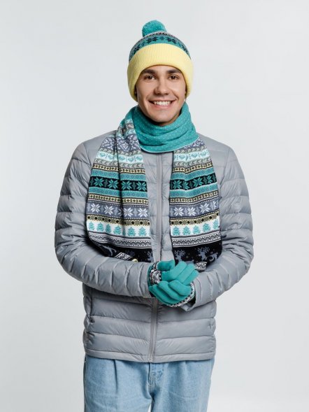 Шапка Mirakler, зеленая с желтым 