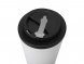 Пластиковый стакан Take away с двойными стенками и крышкой с силиконовым клапаном, 350 мл, белый/черный 