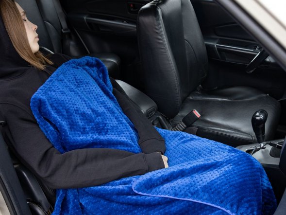 Плед-подушка Dreamscape, синий 