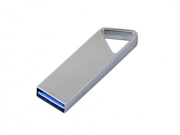 USB 2.0-флешка на 4 Гб с мини чипом, компактный дизайн, отверстие треугольной формы для цепочки 