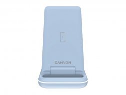 Беспроводное зарядное устройство 3-в-1 CANYON WS-304 (CNS-WCS304B), 15W, голубой