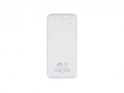 RIVACASE VA2580 (20 000mAh), QC/PD 20W внешний аккумулятор с дисплеем, белый /24