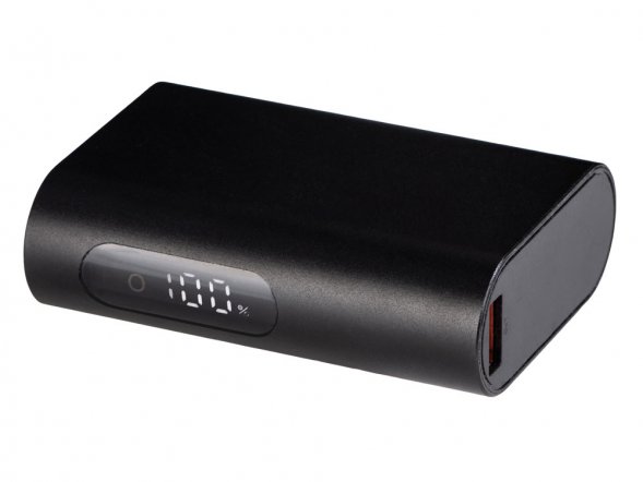 Внешний аккумулятор с QC/PD Qwik, 10000 mah, черный 