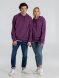 Толстовка с капюшоном унисекс Hoodie, фиолетовый меланж 