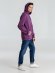 Толстовка с капюшоном унисекс Hoodie, фиолетовый меланж 