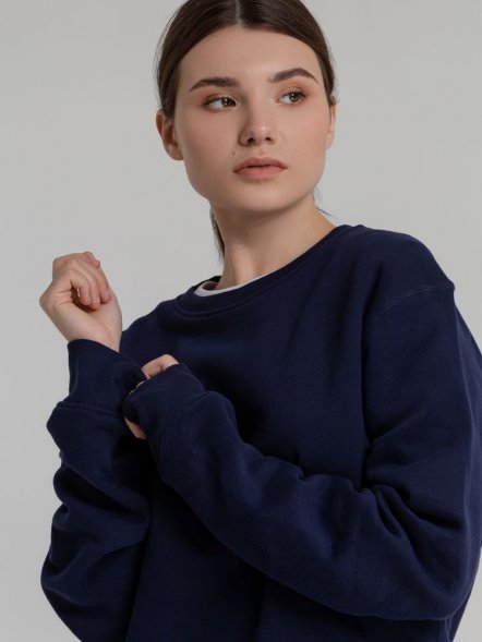 Свитшот унисекс King, темно-синий 