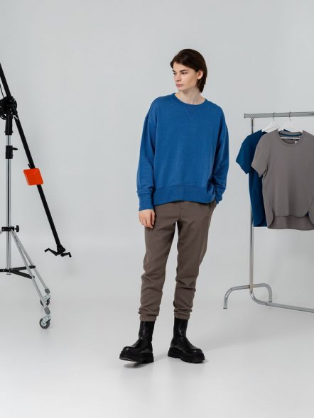 Свитшот унисекс Kosmos 1.0, синий 