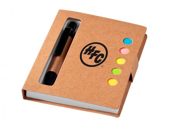 Набор стикеров Expose с ручкой и блокнотом А7, натуральный 