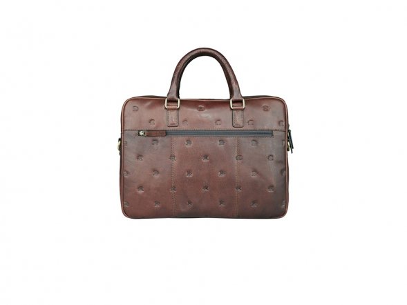 Сумка Mano Don Leon, натуральная кожа в коричневом цвете, 41 х 29,5 х 8,5 см 