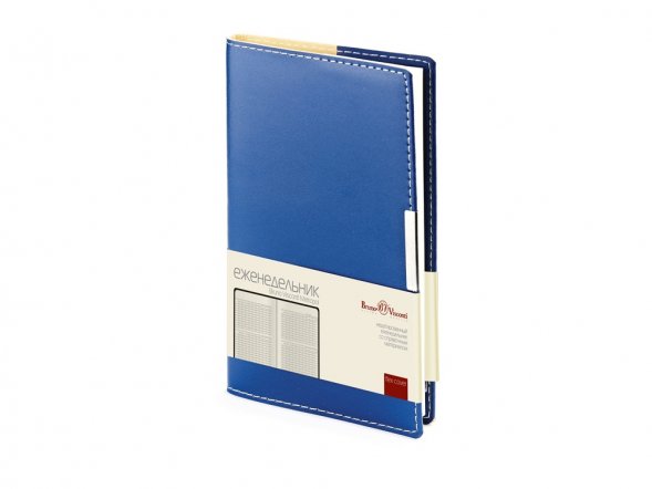 Еженедельник недатированный А6 Metropol, синий 