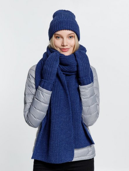 Шапка Nordkyn, синий меланж 