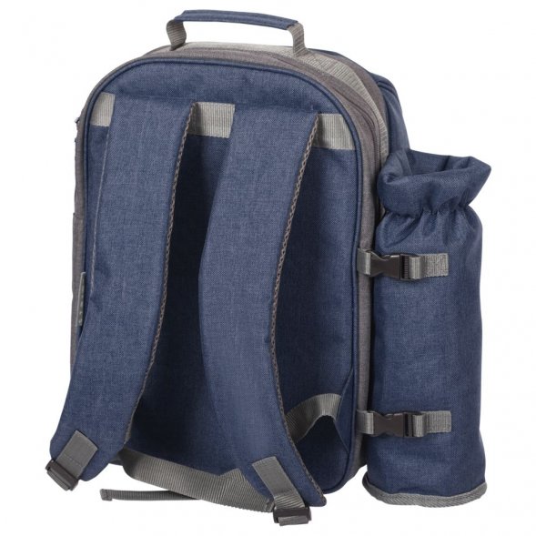 Набор для пикника Fridag на 2 персоны, темно-синий с серым 