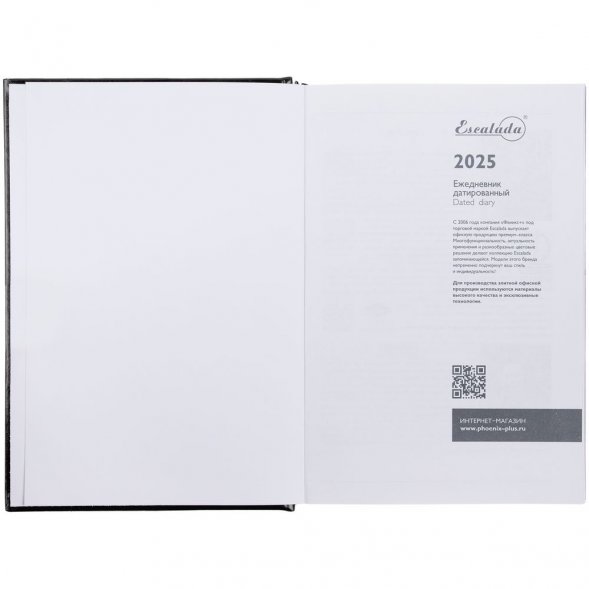 Ежедневник Baza, датированный, черный 