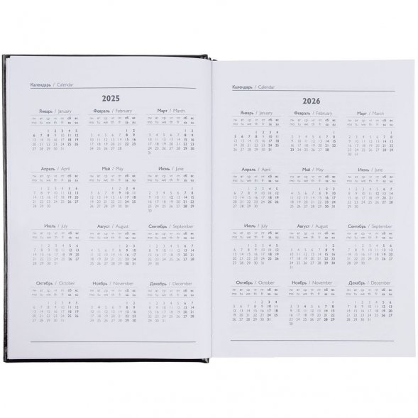 Ежедневник Baza, датированный, черный 