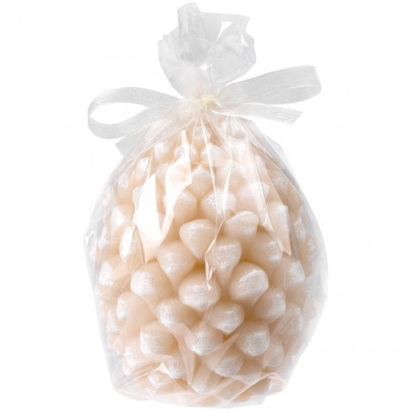 Свеча Homemate Cone, бежевая 