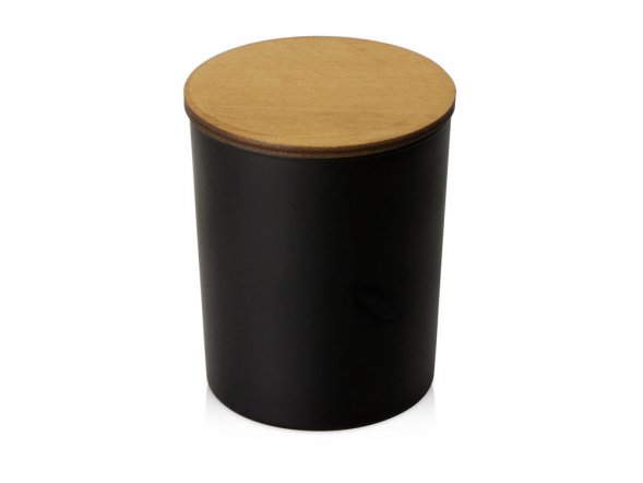 Свеча соевая ароматическая в стекле Niort, черная 