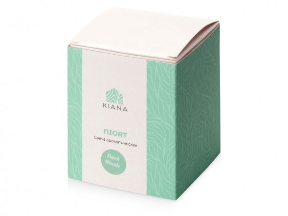 Свеча соевая ароматическая в стекле Niort, черная 