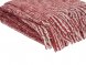 Акриловый плед Harp 130x180 см, белый/бордо 