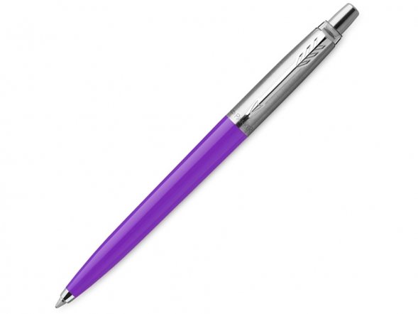 Шариковая ручка Parker Jotter, цвет FROSTY PURPLE, цвет чернил синий, толщина линии M , в подарочной коробке 
