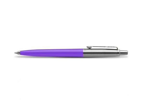Шариковая ручка Parker Jotter, цвет FROSTY PURPLE, цвет чернил синий, толщина линии M , в подарочной коробке 