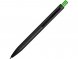 Ручка металлическая шариковая Blaze с цветным зеркальным слоем, черный/зеленое яблоко 