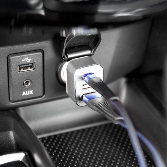 Автомобильное зарядное устройство Branchy с разъемом Type-C, белое 