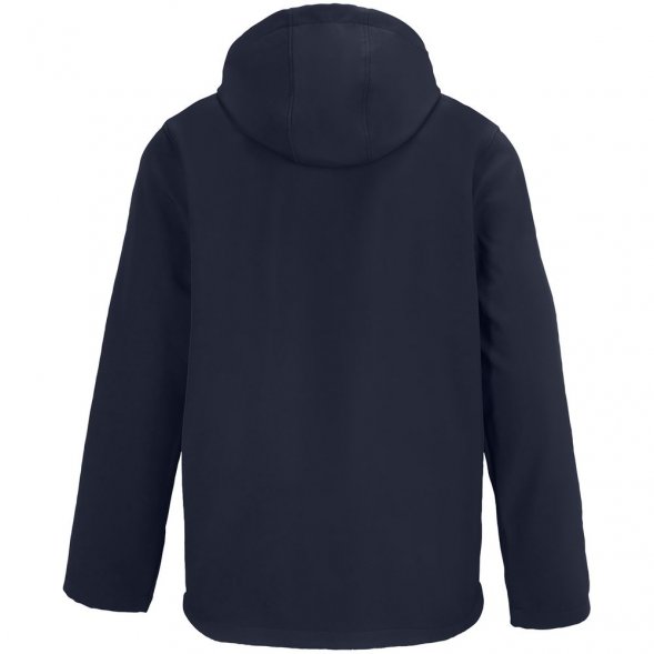 Куртка софтшелл с капюшоном мужская Race Men, темно-синяя 