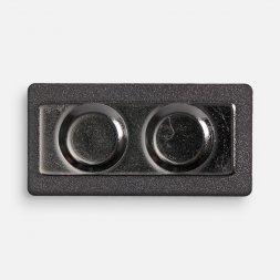 Значок Magnet Matto, серый металлик