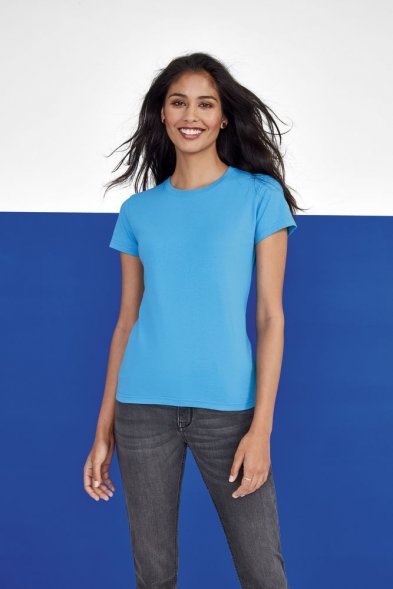 Футболка женская Imperial Women 190, шоколадно-коричневая 