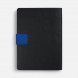 Ежедневник Boom, недатированный, черный с ярко-синий 