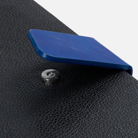 Ежедневник Boom, недатированный, черный с ярко-синий 