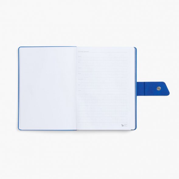 Ежедневник Boom, недатированный, черный с ярко-синий 