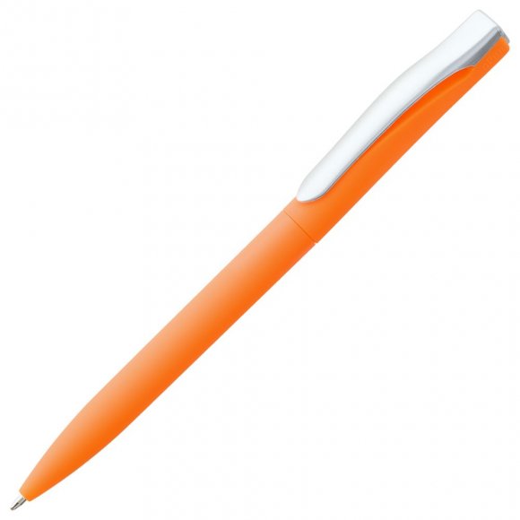 Ручка шариковая Pin Soft Touch, оранжевая 