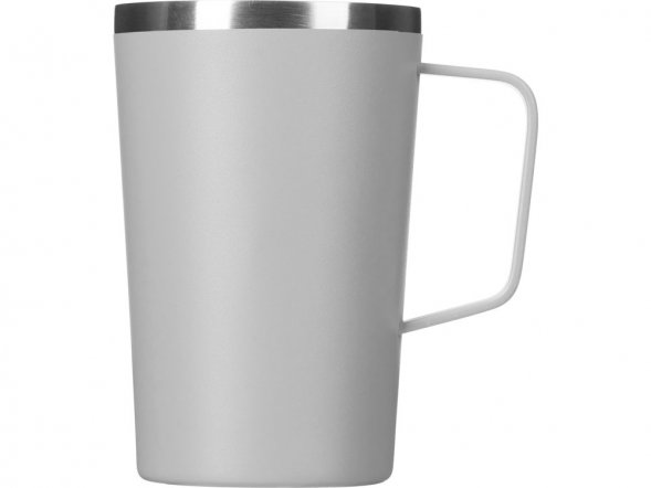 Стальная кружка с двойными стенками и порошковым покрытием Tibet, серый 