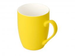 Кружка с покрытием soft-touch Tulip Gum, желтый (108C) (P)