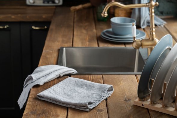 Набор полотенец Fine Line, синий 