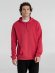 Толстовка с капюшоном унисекс Hoodie, красный меланж 