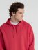 Толстовка с капюшоном унисекс Hoodie, красный меланж 