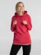 Толстовка с капюшоном унисекс Hoodie, красный меланж 