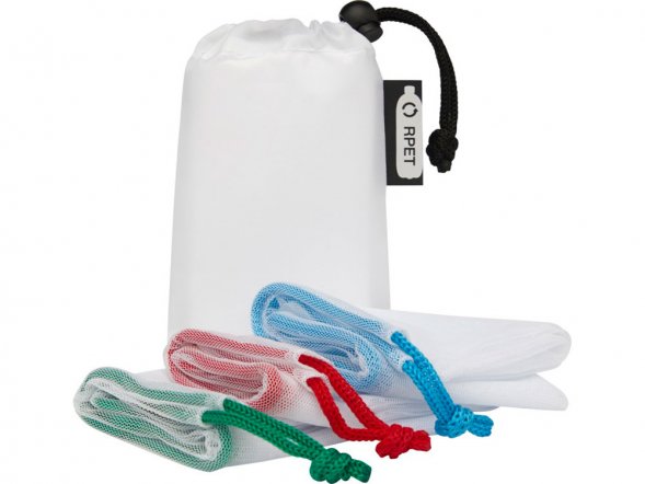 Набор сетчатых сумок из вторичного ПЭТ Trio 